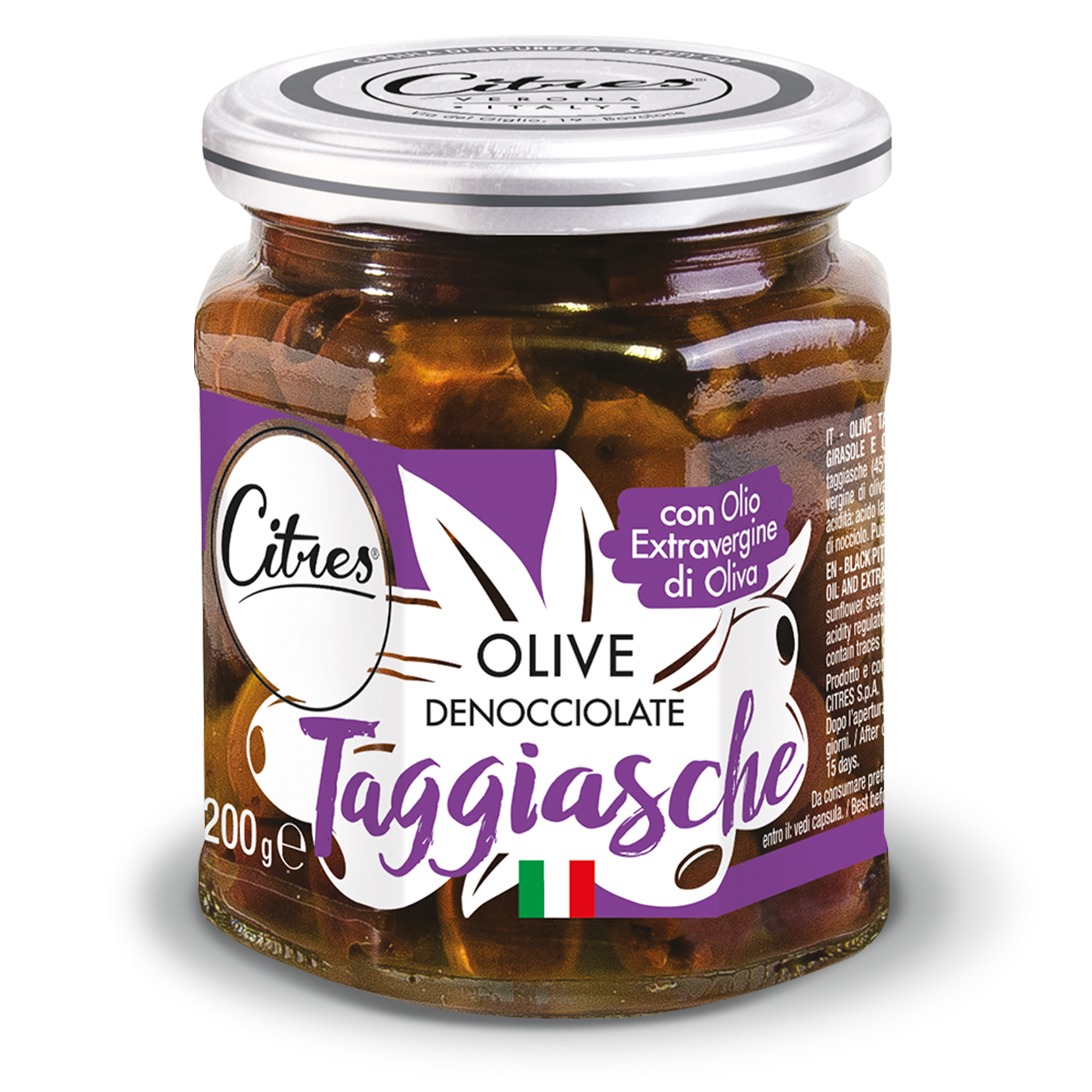 Taggiasche Pitted Olives 200 g 