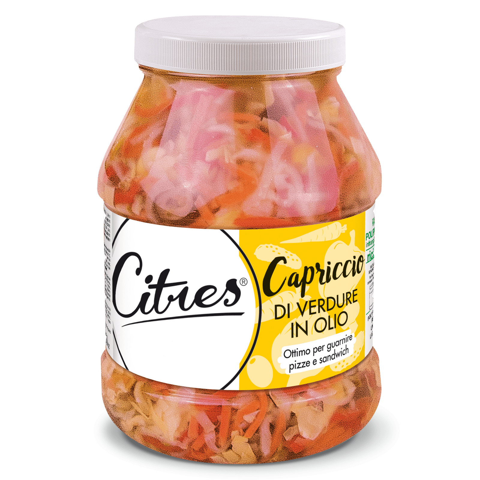 Strips mix vegetables in oil 2200 g