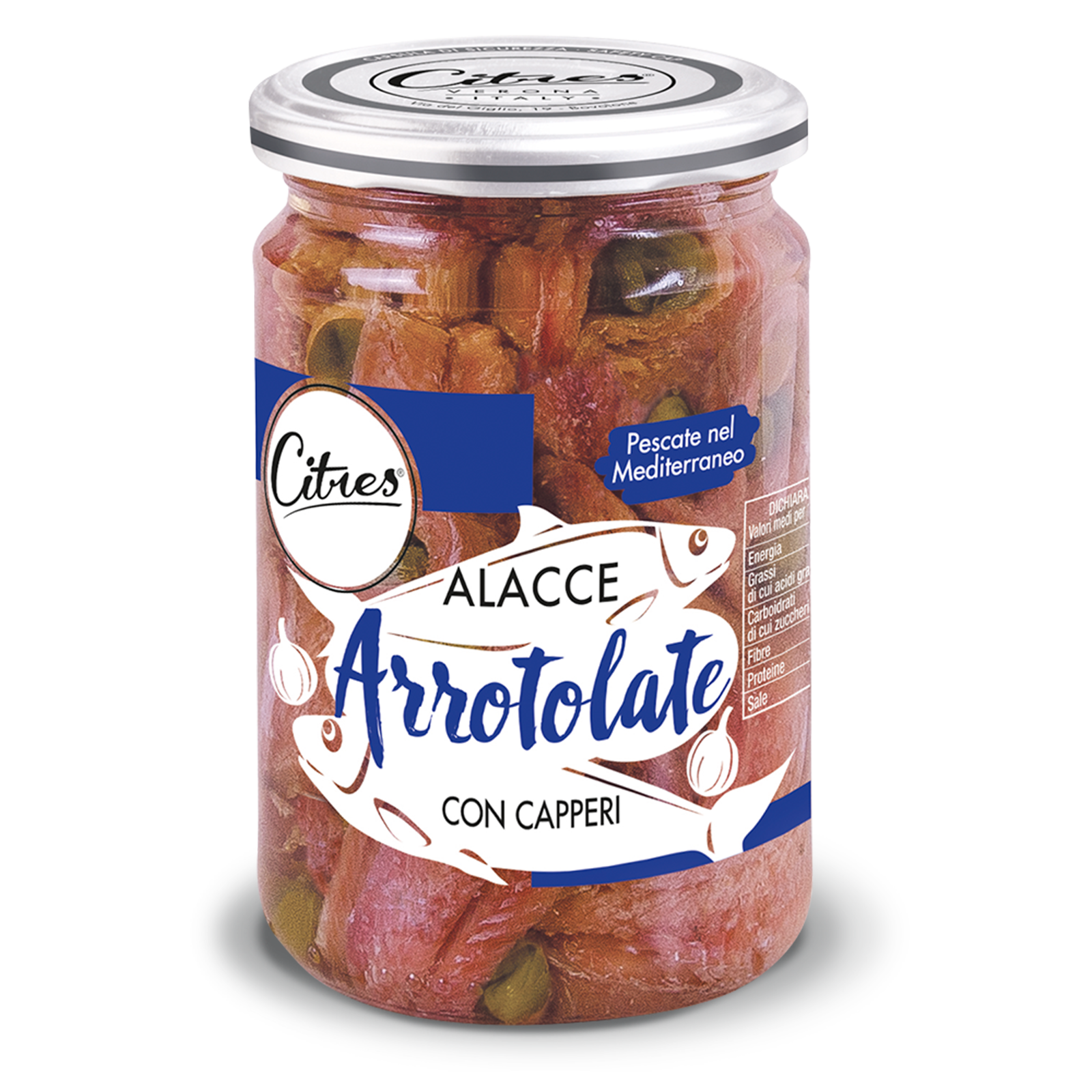 Anchovies Sardinella Aurita with Capers 285 g