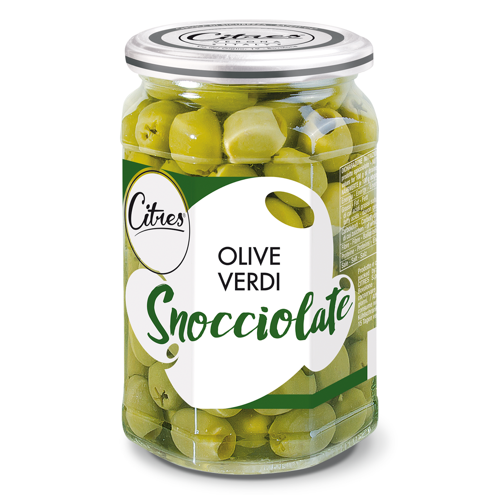 Green Pitted Olives 540 g