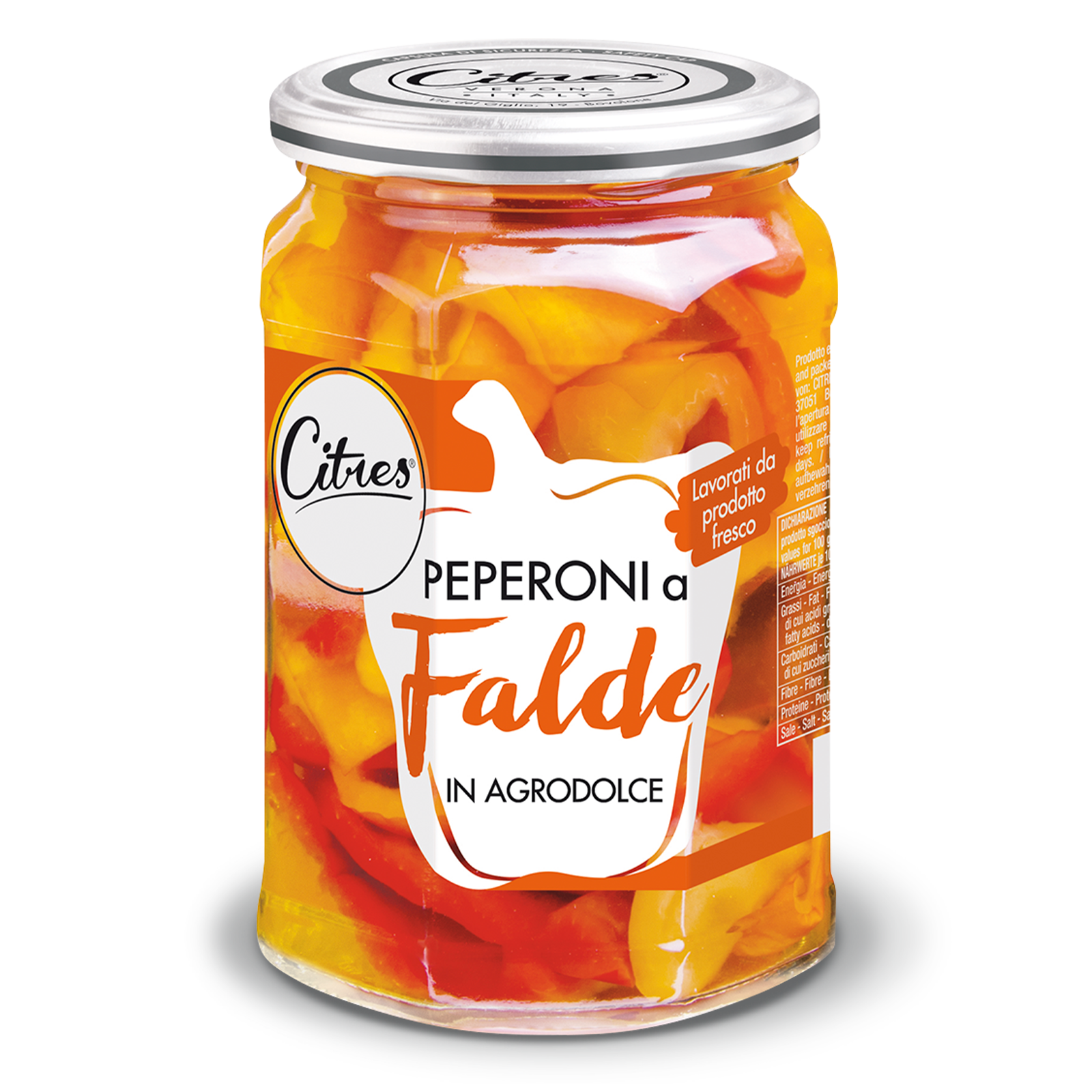 Large strips Peppers 540 g