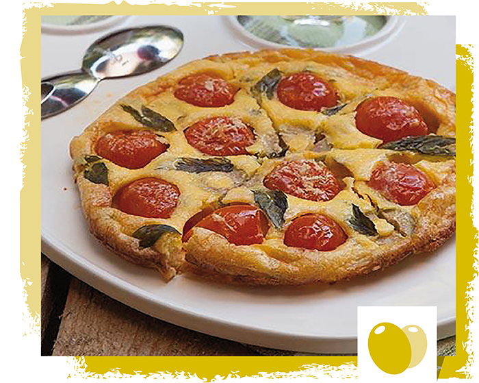 Mini clafoutis of tomato